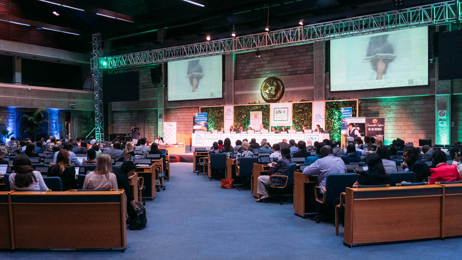 Ein Foto  der UN Versammlung